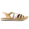 Sandalias Country Tiras de Mujer - 23908 Marron-verde