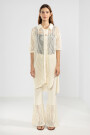 LONG KNIT SHIRT Cream