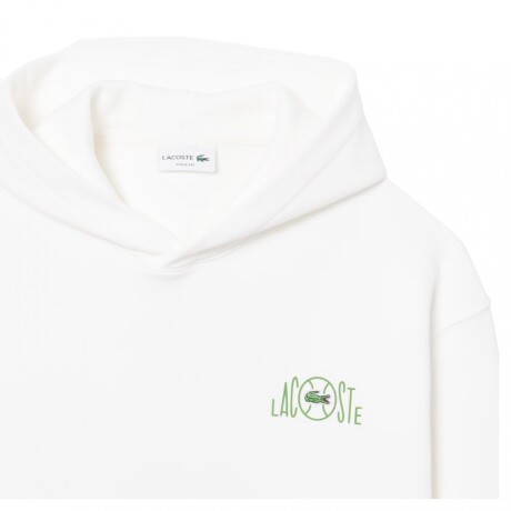 CANGURO LACOSTE MULTI PRINT FLEECE White