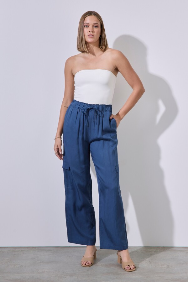 Pantalon Cargo AZUL