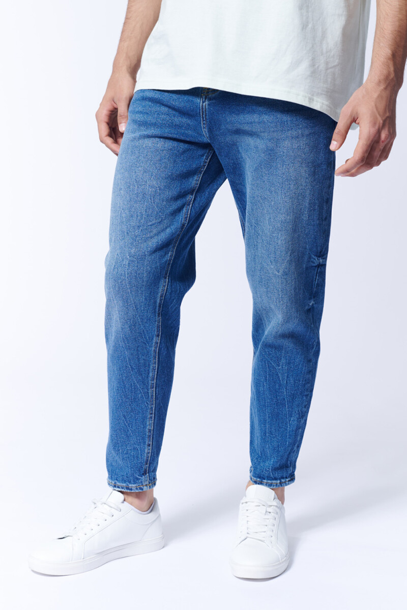 Pantalón de jean slim taper Azul Medio