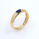 Anillo en oro 18k amarillo y zafiro oval Anillo en oro 18k amarillo y zafiro oval