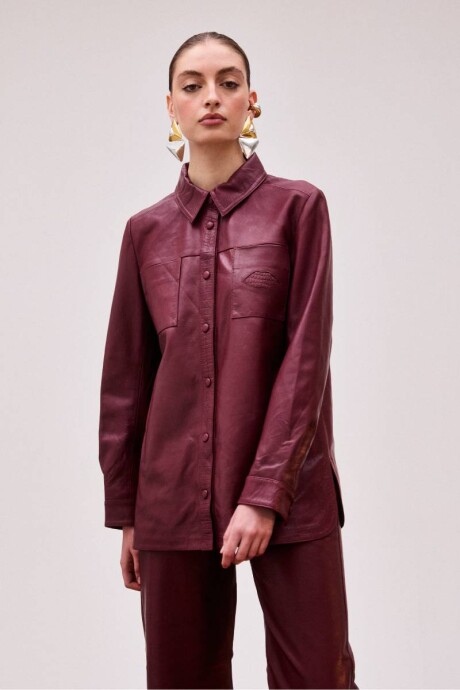 Camisa Joplin Burdeo Camisa Joplin Burdeo