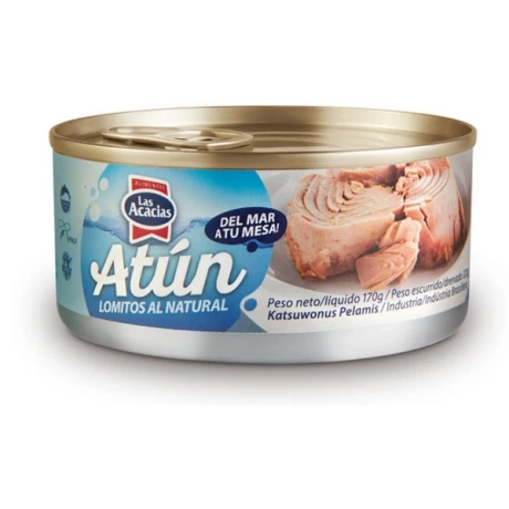 ATUN LOMITO ENTERO NATURAL LAS ACACIAS 170G ATUN LOMITO ENTERO NATURAL LAS ACACIAS 170G