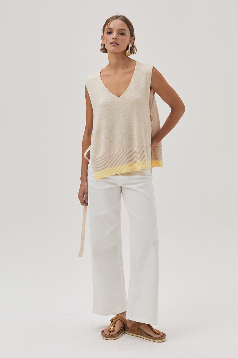 Chaleco Eva Beige