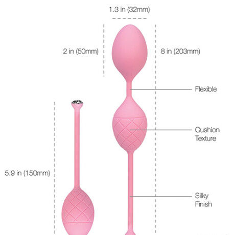 Bolas para Ejercicios Kegel Pillow Talk Rosa con Cristal de Swarovski Bolas para Ejercicios Kegel Pillow Talk Rosa con Cristal de Swarovski
