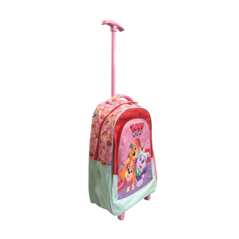 Mochila Infantil Paw Patrol con Carro Jacquard Grande 40 x 30 cm CORAL