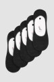 Pack de 5 medias invisibles lisas Negro