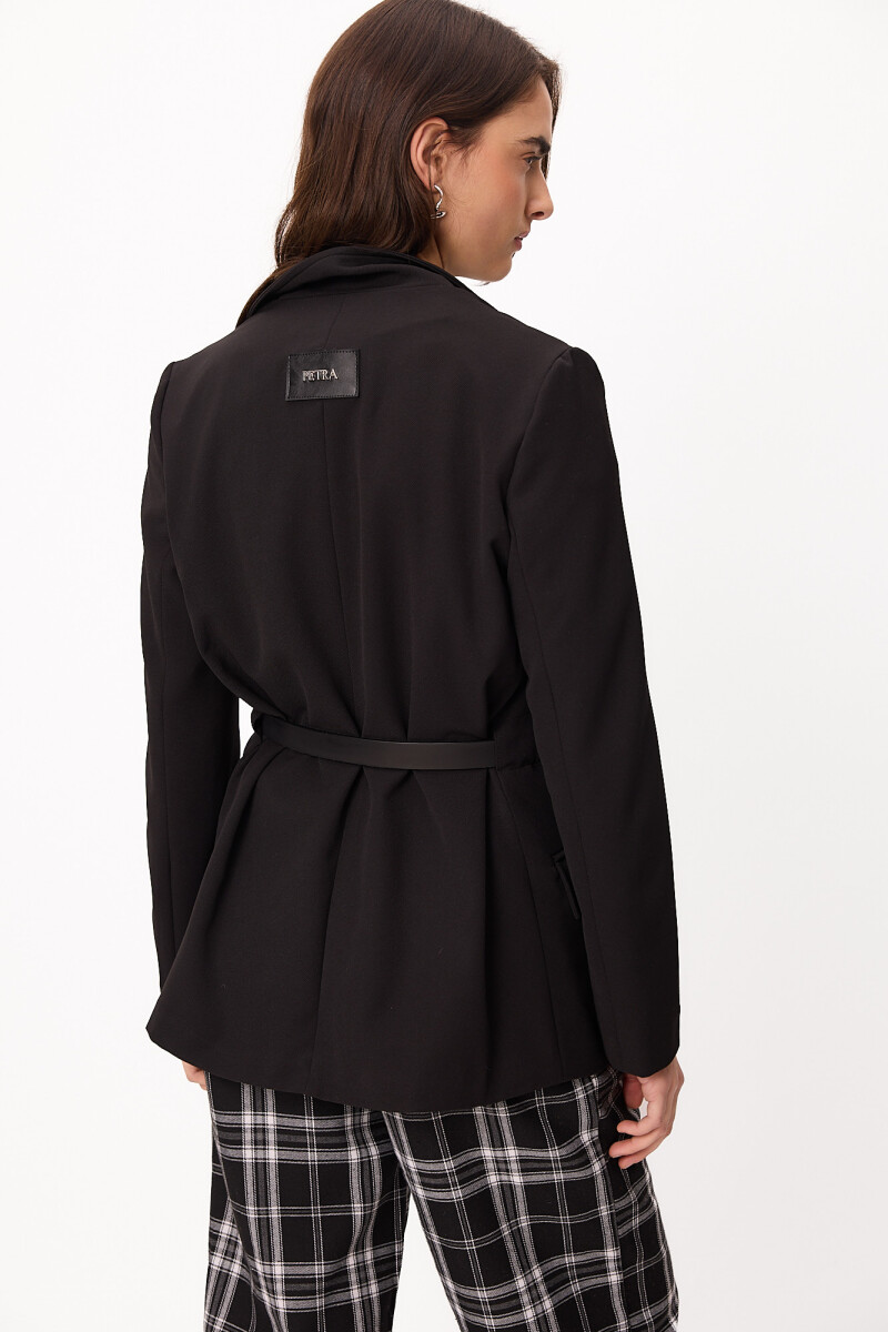 Blazer Simple Negro