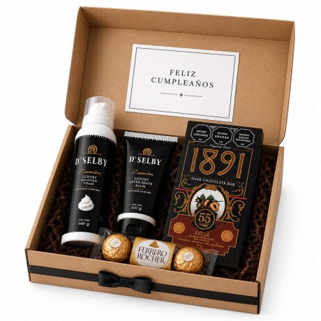 Box Spa Masculino con Chocolates – Regalo para Hombre Box Spa Masculino con Chocolates – Regalo para Hombre