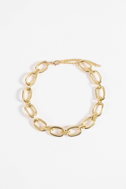 Collar eslabones dorado