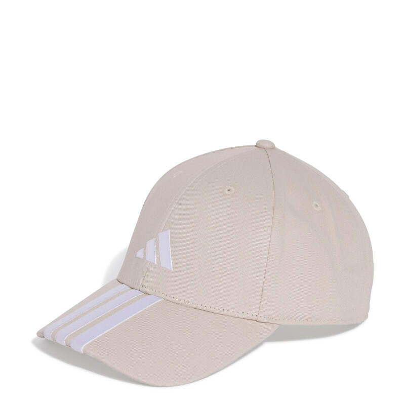 Gorro Adidas Béisbol 3S Beige - Blanco