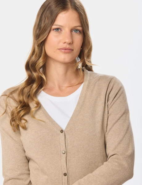 CARDIGAN CLÁSICO Beige