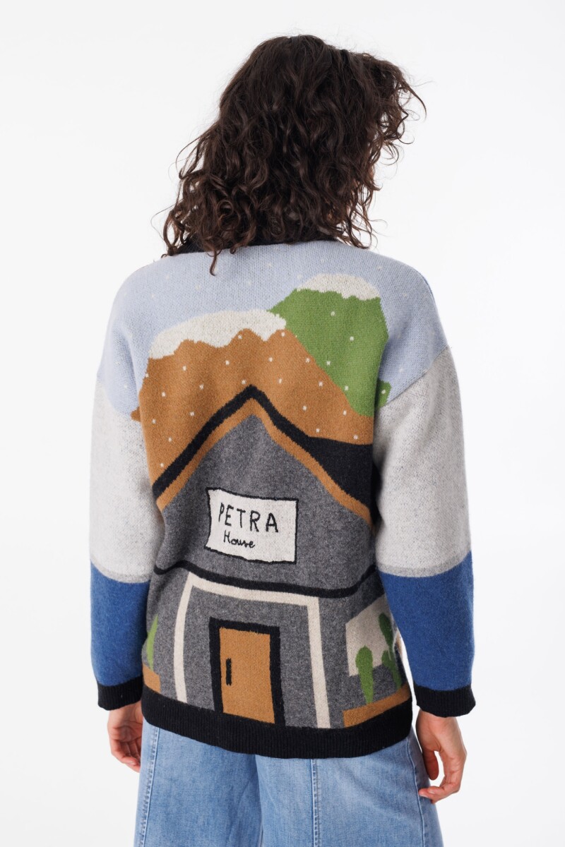 Cardigan Petra House Estampado