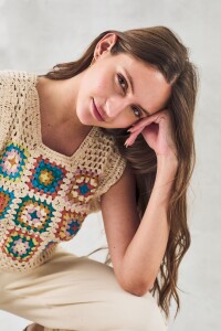 Top Crochet Nacar