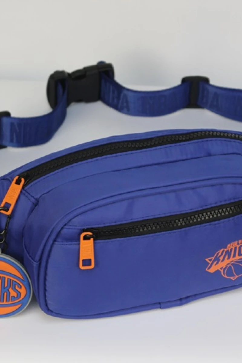 Riñonera nylon doble cierre Knikcs - NBA Azul