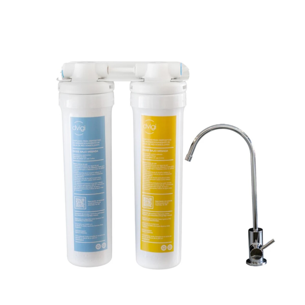 PURIFICADOR DE AGUA CON FILTRO PP SEDIMENTOS Y CARBON ACTIVADO UWF-Q201C 