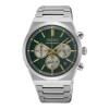 Reloj Seiko SSB461P1 para hombre con correa de acero Verde