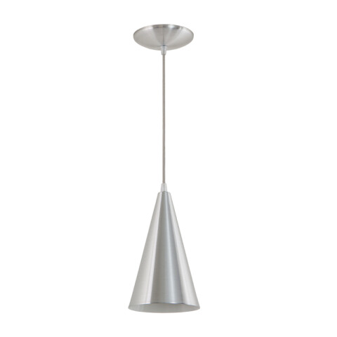 Lámpara colgante BAHAMAS plateado/blanco 1XE27 LX0042