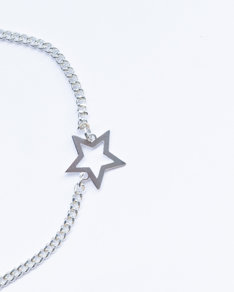 Pulsera star PLATEADO