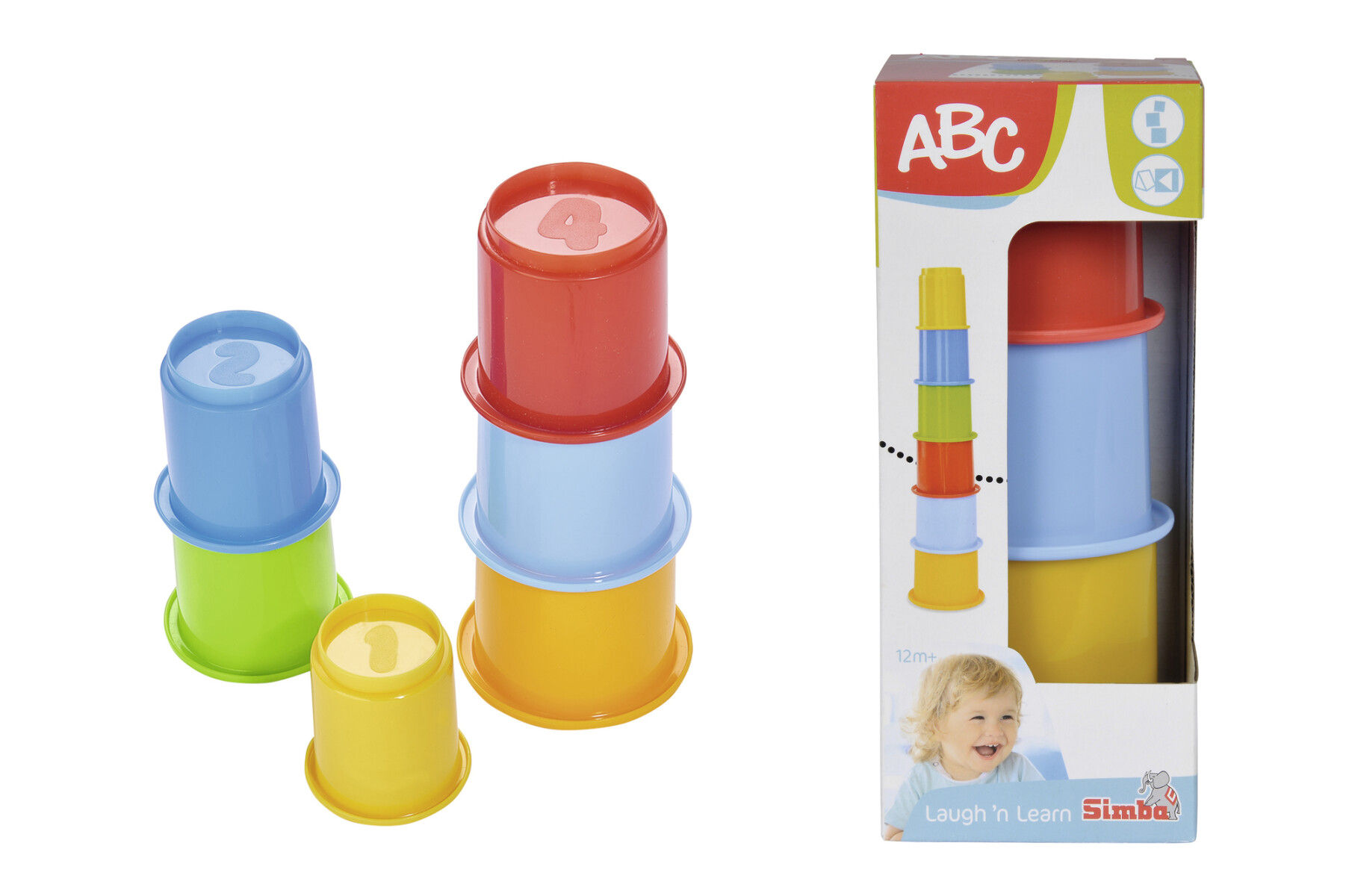 Juego de Vasos Apilables Abc 