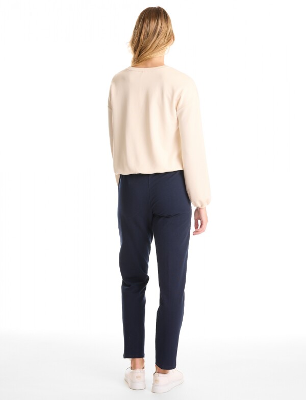 Pantalon Yoga Algodon AZUL