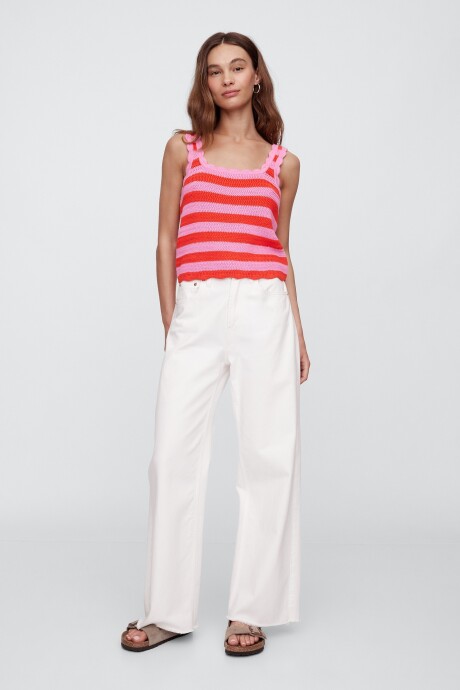 Musculosa Crochet Mujer French Pink 587