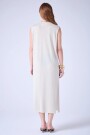 VESTIDO TEJIDO MAXI Plata