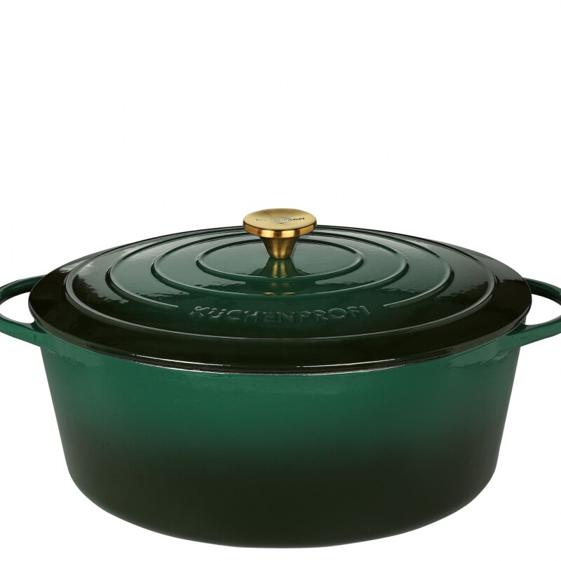 OLLA OVAL HIERRO 35CM VERDE OSCURO OLLA OVAL HIERRO 35CM VERDE OSCURO