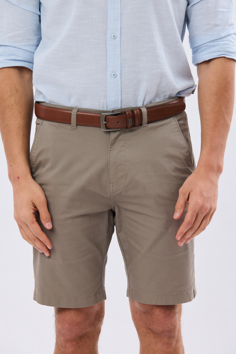 BERMUDA CLASICA CON ELASTANO Verde