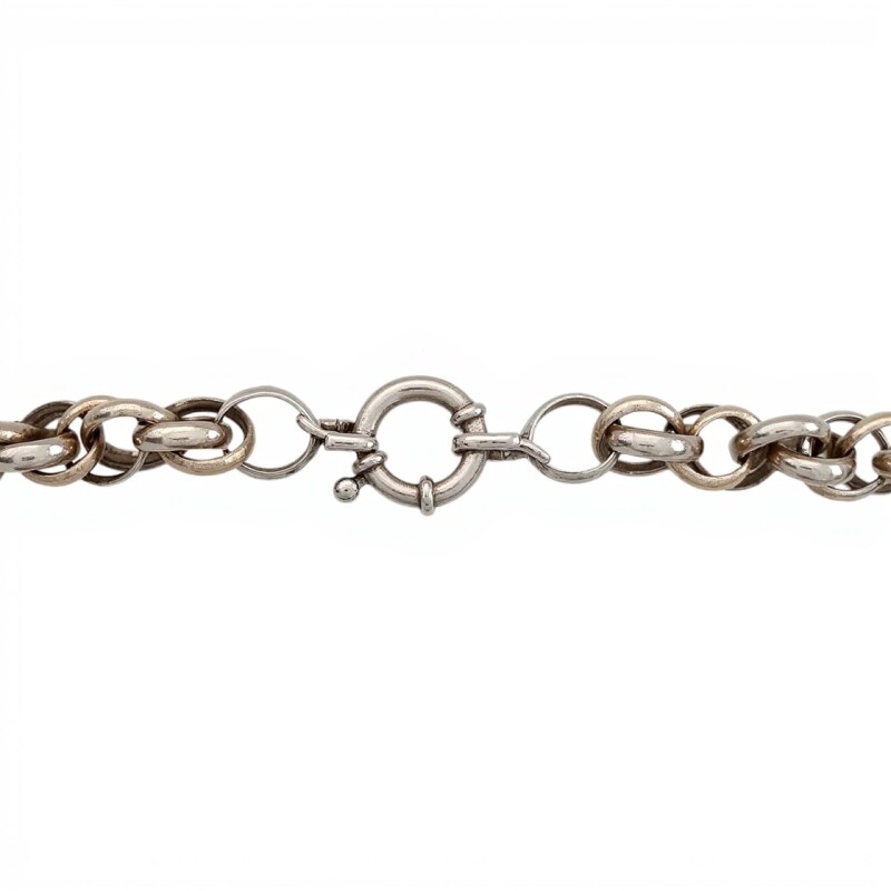 Cadena rolo doble aro-Plata 925-Sin Piedra-CD3359 sinpiedra