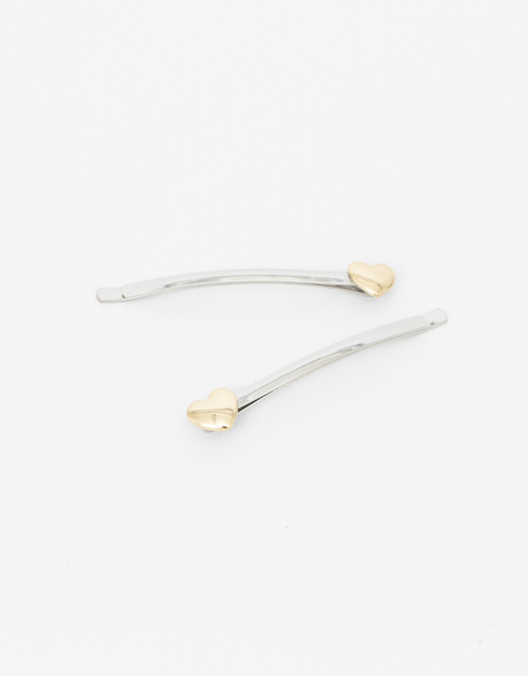 Horquillas con Accesorios Metal Set De Horquillas Clips Biplating - Combinacion Bicolor