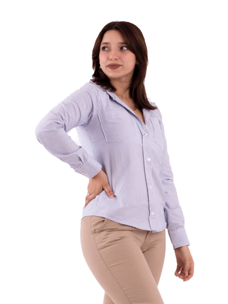 Camisa dama - azul A 