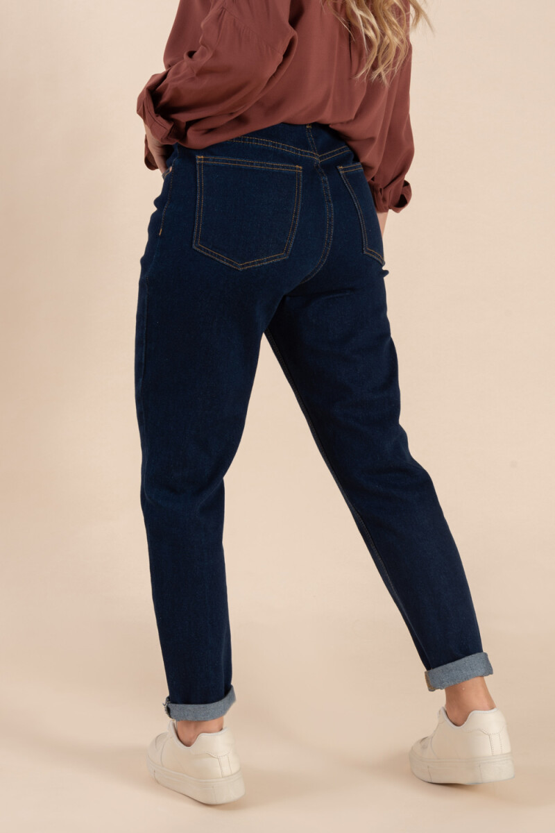 Jean mom fit Azul Medio