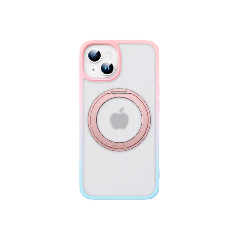 Protector para iPhone 13/14 degrade rosa/azul con soporte Protector Para Iphone 13/14 Degrade Rosa/azul Con Soporte