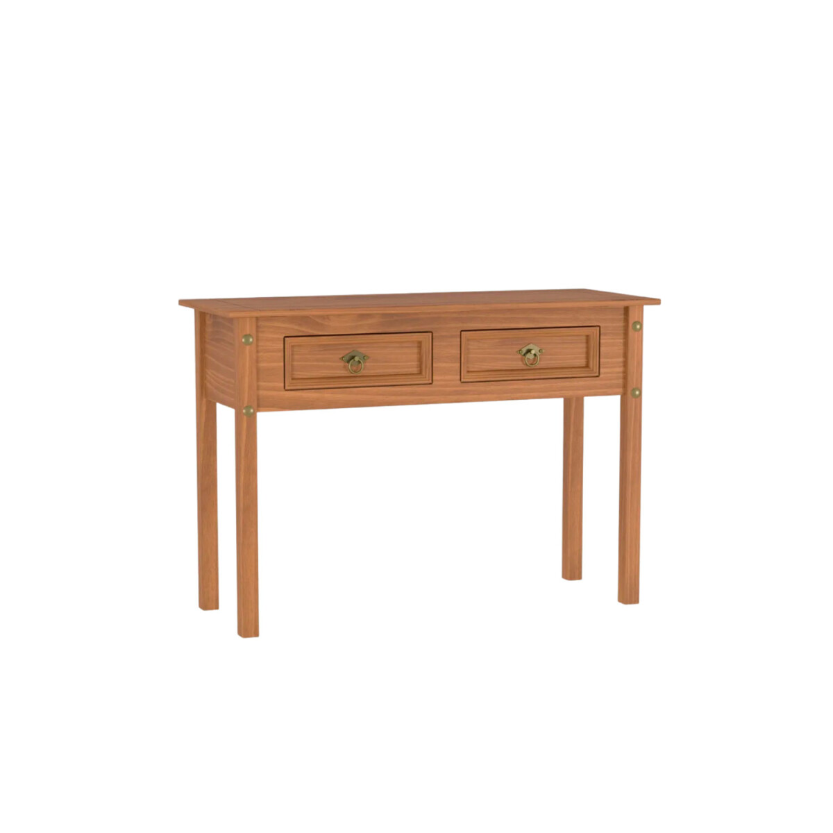 Aparador Recibidor Lumax Mesa de Arrime 2 cajones Madera Maciza 