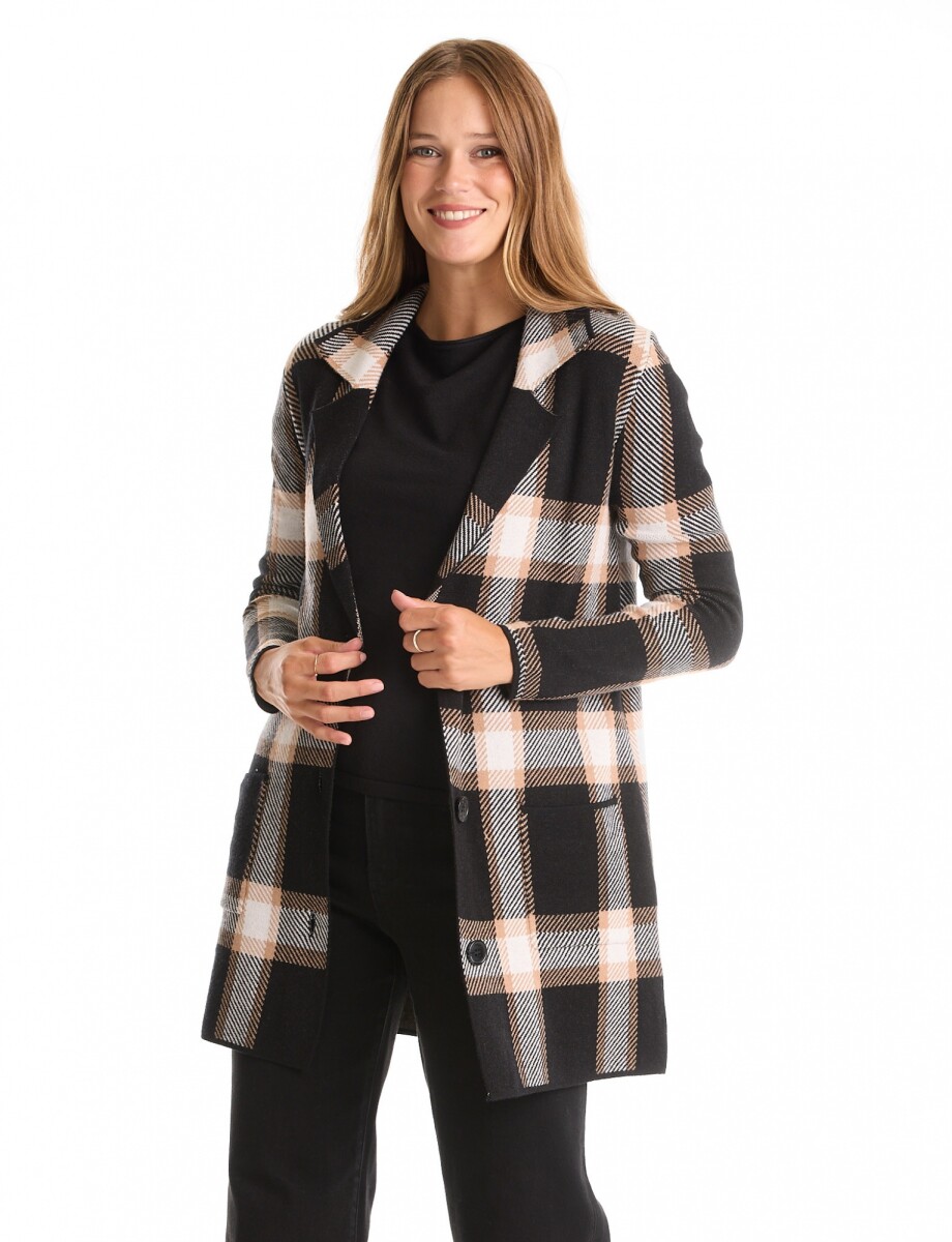 Cardigan Cuadrille - Multi/negro 