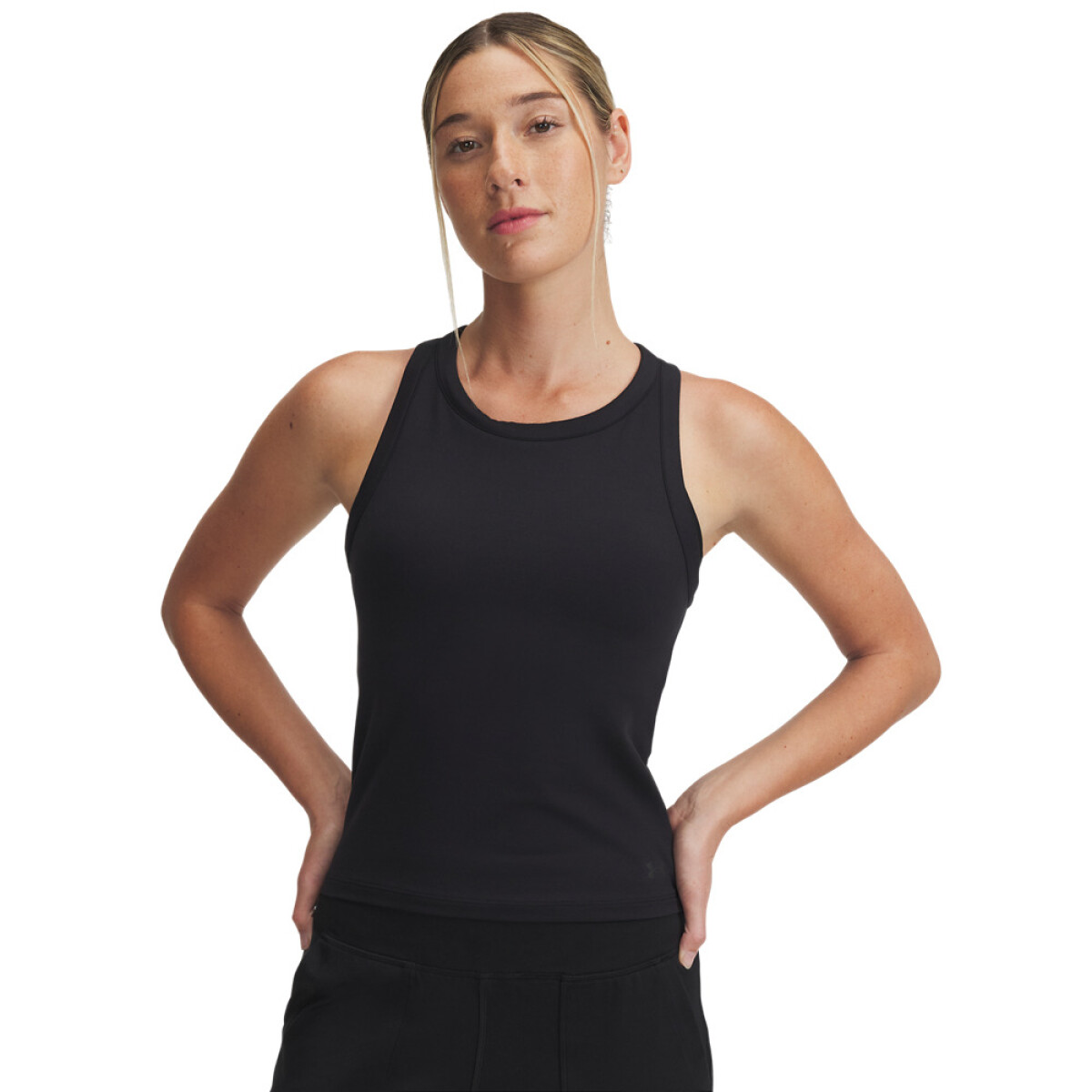 Motion High Neck Tank-GRN - BLK-002 