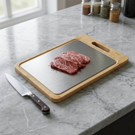 Set X2 Tablas Cocina Madera Acero Inox El Chingón Set X2 Tablas Cocina Madera Acero Inox El Chingón