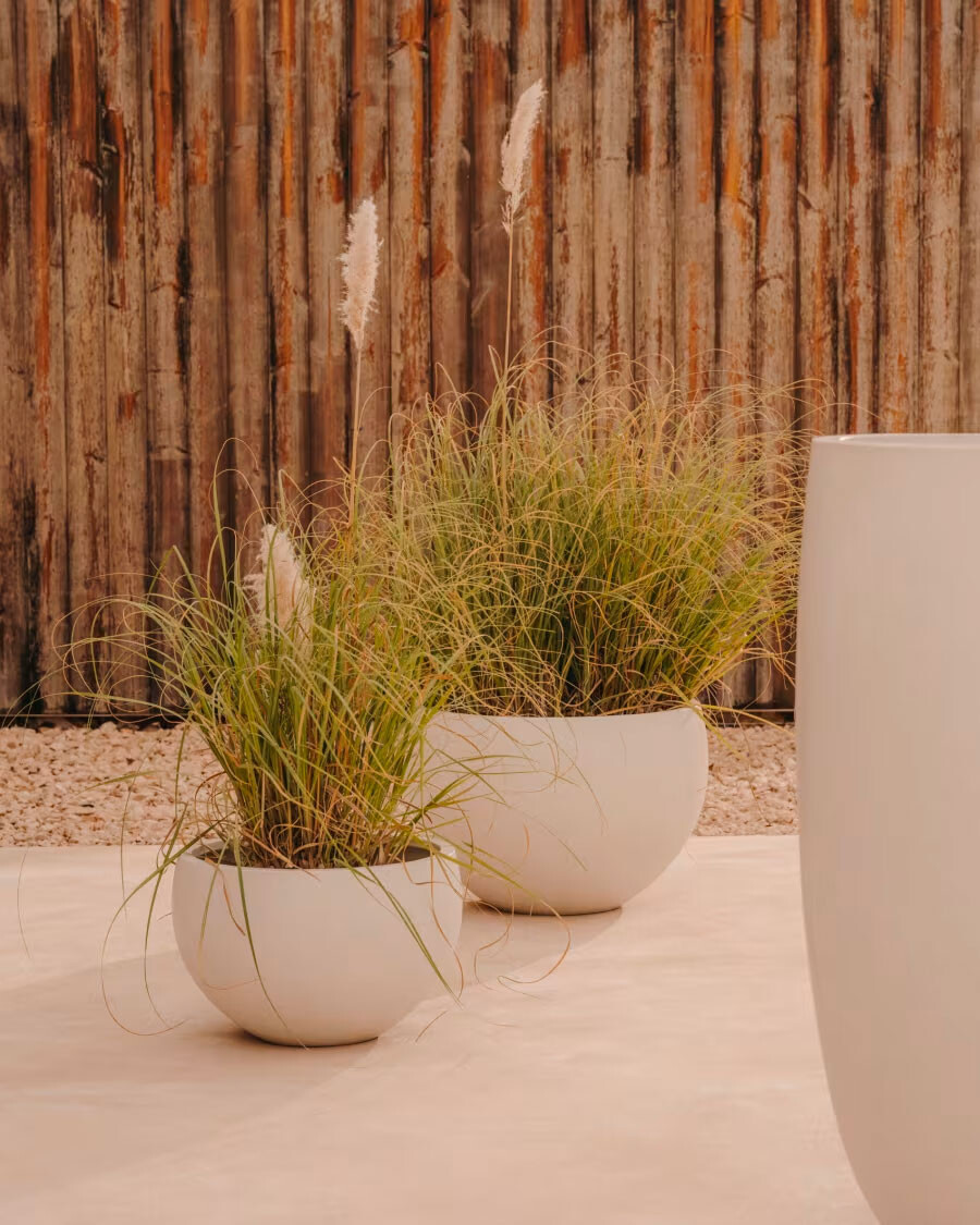 Macetero Grau de cemento blanco Ø 56 cm Macetero Grau de cemento blanco Ø 56 cm