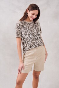 Remera Animal Print Multi