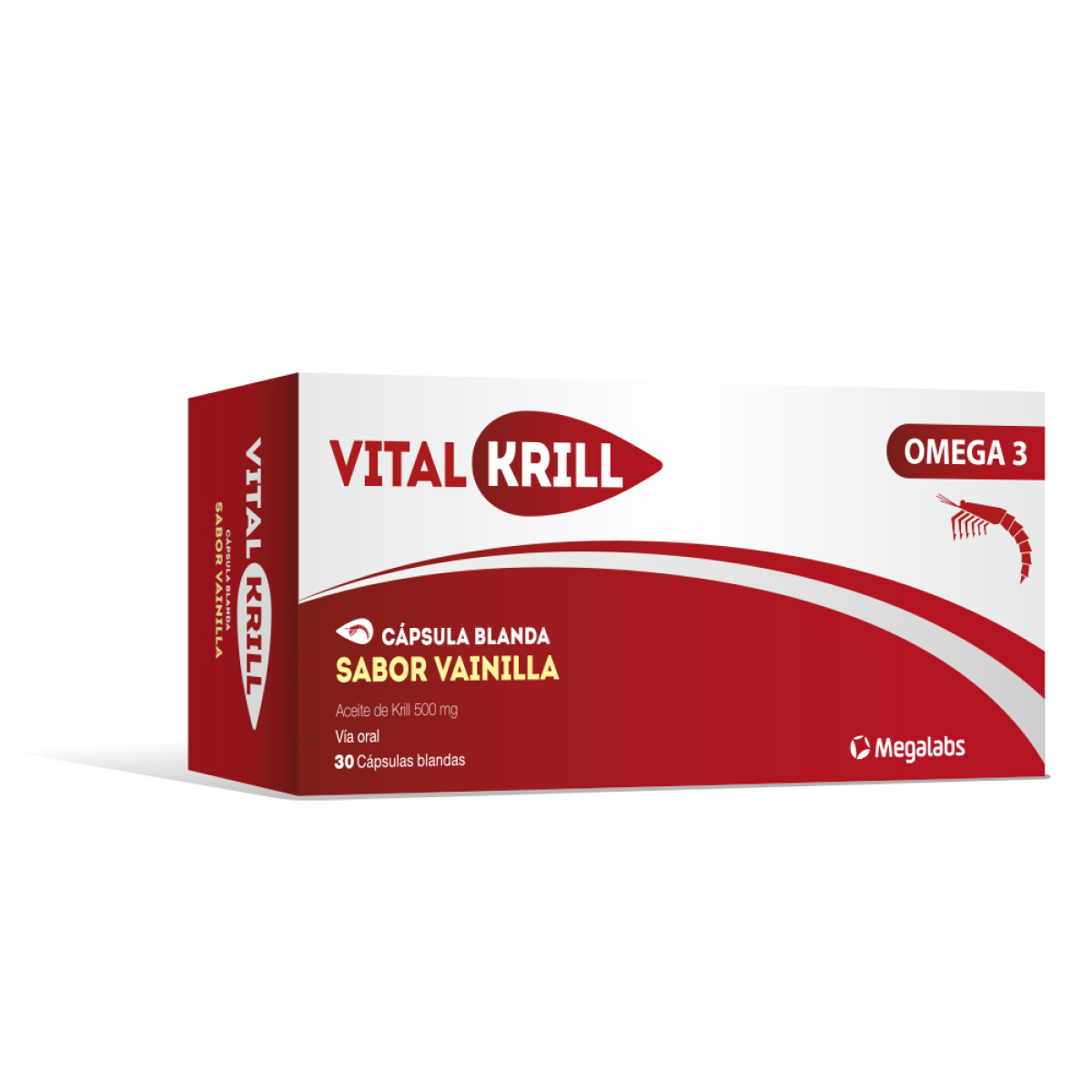 Vitalkrill Omega 3 30 Cápsulas | Suplemento Omega 3 Premium 
