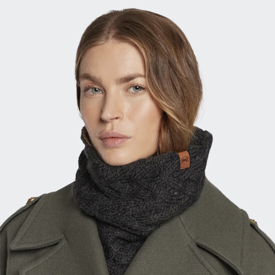 Bufanda Buff Knitted N Fleece Neckwarmer Negro