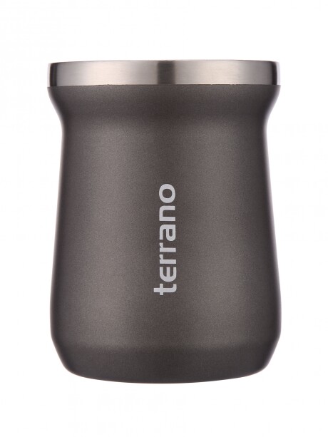 Mate Acero Inox. Camionero Gris Metalizado