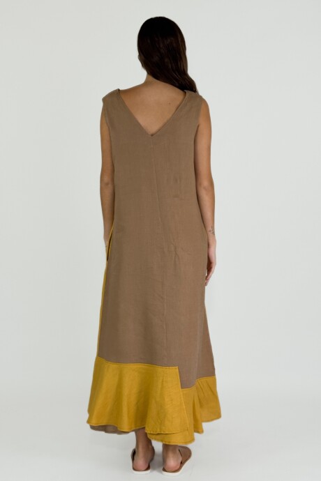 VESTIDO CAMILA Mostaza