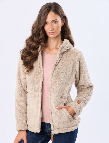 CAMPERA SHERPA SUAVE Beige