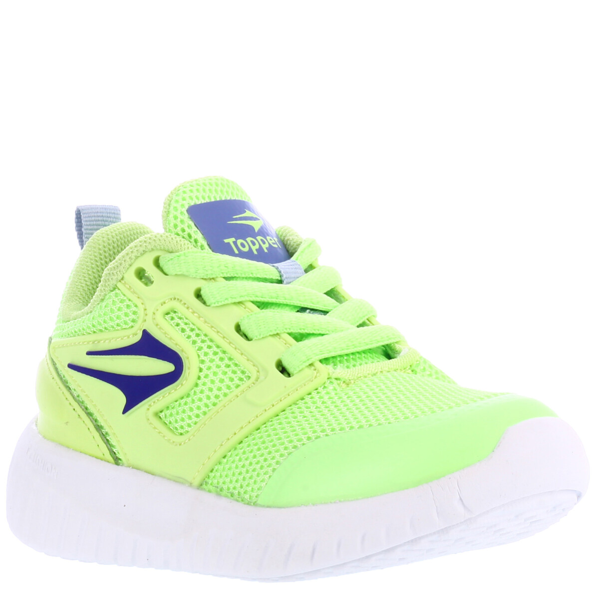 Championes de Niños Topper Fast Kids - Verde Fluo - Gris 