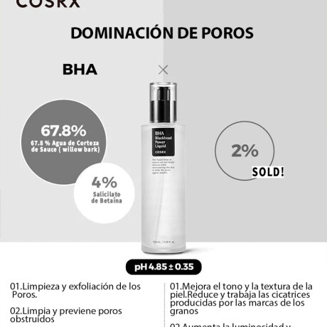 BHA BLACKHEAD POWER LIQUID COSRX - Exfoliante químico para eliminar puntos negros (70%OFF por vencimiento en Julio) BHA BLACKHEAD POWER LIQUID COSRX - Exfoliante químico para eliminar puntos negros (70%OFF por vencimiento en Julio)