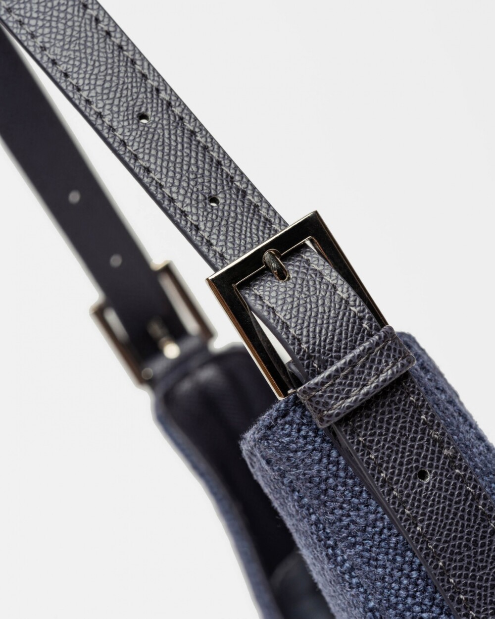 Cartera al hombro Signature en canvas Azul