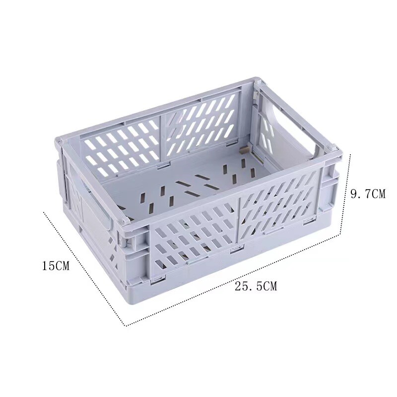 Caja de almacenamiento plegable azul